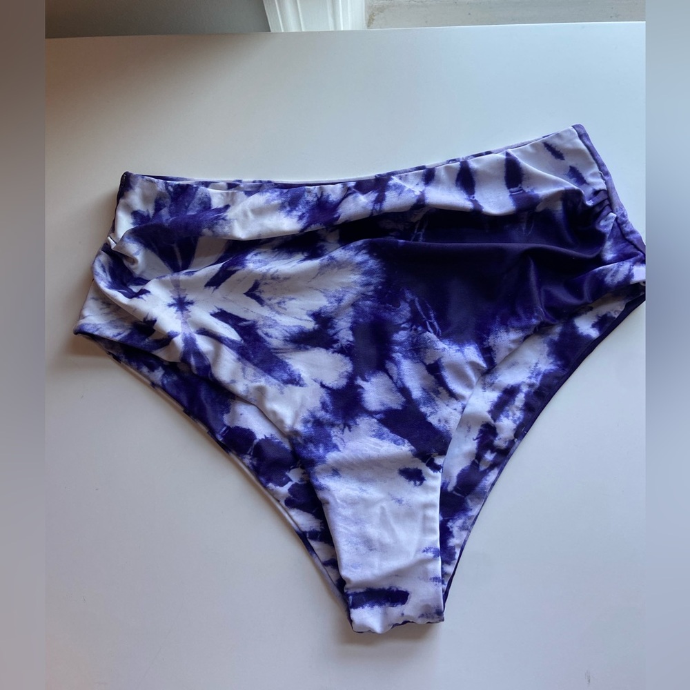 Tie dye High Rise Swim Bottoms 6